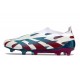 adidas Botas Futbol Predator Elite Laceless FG Blanco Rojo Azul