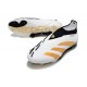 adidas Botas Futbol Predator Elite Laceless FG Blanco Dorado