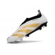adidas Botas Futbol Predator Elite Laceless FG Blanco Dorado