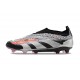 adidas Botas Futbol Predator Elite Laceless FG Negro Plata Rojo