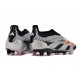 adidas Botas Futbol Predator Elite Laceless FG Negro Plata Rojo