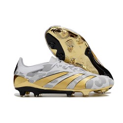 Bota adidas Predator Elite L FG Dorado Blanco Gris