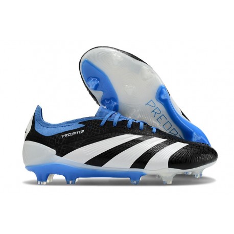 Bota adidas Predator Elite L FG Negro Blanco Azul