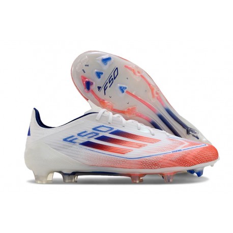 adidas F50 Elite FG Ftwr Blanco Rojo Azul Lúcido
