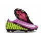 Bota Nike Zoom Mercurial Vapor XVI Elite FG Violeta Amarillo Blanco