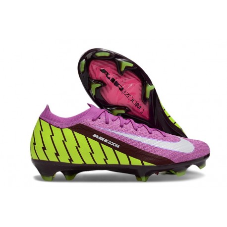 Bota Nike Zoom Mercurial Vapor XVI Elite FG Violeta Amarillo Blanco