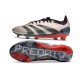 Bota adidas Predator Elite L FG Platino Met Aurora Negro Carbón