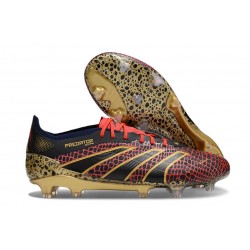 Bota adidas Predator Elite L FG Rojo Oro Negro