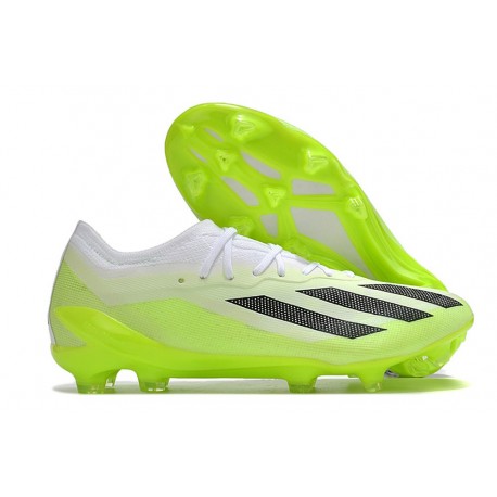 Botas de fútbol adidas X Crazyfast Messi.1 FG Blanco Negro Limón Lúcido