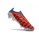 Botines adidas F50+ Laceless FG Rojo Blanco Azul