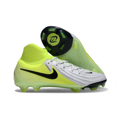 Bota Nike Phantom Luna II Elite FG Plateado metalizado Negro Voltio
