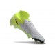 Bota Nike Phantom Luna II Elite FG Plateado metalizado Negro Voltio