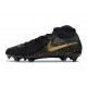 Bota Nike Phantom Luna II Elite FG Negro Mtlc Dorado Moneda