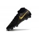 Bota Nike Phantom Luna II Elite FG Negro Mtlc Dorado Moneda