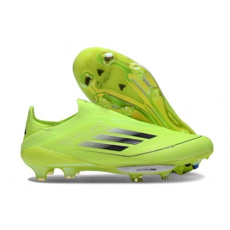 Botines adidas F50+ Laceless FG Amarillo Solar Negro