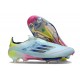 adidas F50+ Laceless FG Casi Azul Azul Semilúcido Semi Amarillo Solar