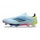 adidas F50+ Laceless FG Casi Azul Azul Semilúcido Semi Amarillo Solar