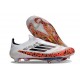 Botines adidas F50+ Laceless FG Messi Blanco Rojo Negro