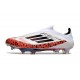 Botines adidas F50+ Laceless FG Messi Blanco Rojo Negro