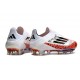 Botines adidas F50+ Laceless FG Messi Blanco Rojo Negro