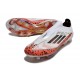 Botines adidas F50+ Laceless FG Messi Blanco Rojo Negro