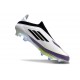 Botines adidas F50+ Laceless FG X Messi Ftwr Blanco Negro Morado Unity