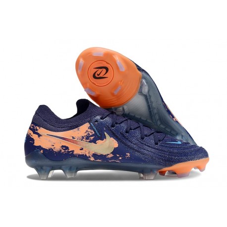 Zapatillas Nike Phantom Luna 2 Elite L FG Azul Naranja Dorado