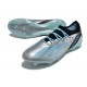 Botas de fútbol adidas X Crazyfast Messi.1 FG Plateado Met Azul Felicidad Negro