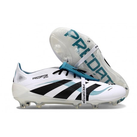 adidas 25 Predator Elite FT FG Blanco Negro Ciano
