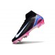 Nike Zoom Mercurial Superfly 10 Elite FG Negro Blanco Azul Rosa