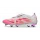 adidas Predator Elite Foldover Tongue FG Blanco Rosa