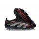 Botines de Futbol adidas Predator Elite FG Negro Gris Four Rojo Lúcido