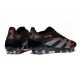 Botines de Futbol adidas Predator Elite FG Negro Gris Four Rojo Lúcido