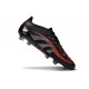 Botines de Futbol adidas Predator Elite FG Negro Gris Four Rojo Lúcido