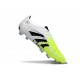 Botines de Futbol adidas Predator Elite FG Blanco Negro Limón Lúcido