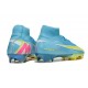 Nike Air Zoom Mercurial Superfly X Elite FG Azul Amarillo Rosa
