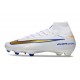 Nike Air Zoom Mercurial Superfly X Elite FG Blanco Azul Dorado