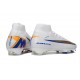 Nike Air Zoom Mercurial Superfly X Elite FG Blanco Azul Dorado