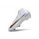 Nike Air Zoom Mercurial Superfly X Elite FG Blanco Azul Dorado