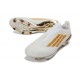 Botines adidas F50+ Laceless FG Blanco Dorado