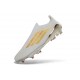 Botines adidas F50+ Laceless FG Blanco Dorado