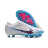 Nike Air Zoom Mercurial Vapor XV Elite AG Blanco Azul Báltico Rosa Blast Indigo Haze