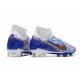 Nike Air Zoom Mercurial Superfly IX Elite FG Blanco Azul Oro