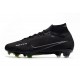 Nike Air Zoom Mercurial Superfly IX Elite FG Negro DK Gris Humo Cumbre Blanco Voltio