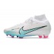 Nike Air Zoom Mercurial Superfly IX Elite FG Blanco Azul Báltico Rosa Blast Indigo Haze