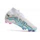 Nike Air Zoom Mercurial Superfly IX Elite FG Blanco Azul Báltico Rosa Blast Indigo Haze