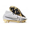 Nike Air Zoom Mercurial Superfly IX Elite FG Blanco Oro Negro