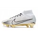 Nike Air Zoom Mercurial Superfly IX Elite FG Blanco Oro Negro
