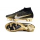 Nike Air Zoom Mercurial Superfly IX Elite FG Negro Oro Argento