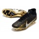 Nike Air Zoom Mercurial Superfly IX Elite FG Negro Oro Argento